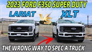 2023 Ford F350 XLT VS Lariat Comparison I Cant Believe People Are Still Making This Mistake [upl. by Powder]