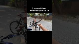 3 second timer modified cycle vs r15 shortsyoutube viralshort trending [upl. by Ilecara]