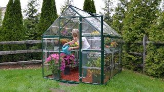 Harmony™ Green Polycarbonate Greenhouse by Palram  Canopia [upl. by Nnylatsirk]