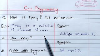 C Arrays  What is Array full Explanation [upl. by Priscilla]