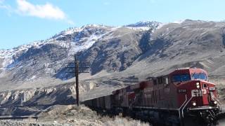 CP Coal Train Breaks Apart  Goes into Emergency Drone [upl. by Eleph]