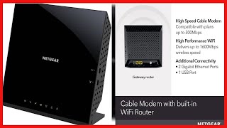 NETGEAR Cable Modem WiFi Router Combo C6250  Compatible with All Cable Providers Including Xfinity [upl. by Snej441]