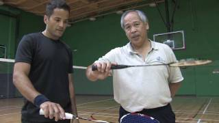 Badminton Tips  How to Hold a Badminton Racket [upl. by Gona]