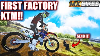 NEW FIRST EVER FACTORY KTM SUPERMINI 112 IN MXBIKES ITS SICK [upl. by Akienat]