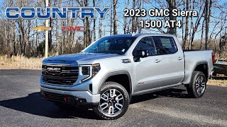 REVIEW2023 GMC Sierra 1500 AT4 [upl. by Yeknarf]