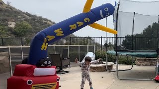 Wacky inflatable tube man air dancer FUN [upl. by Cathe829]