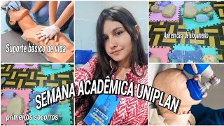 Vlog de enfermagem 🩺 Semana acadêmica uniplan  suporte básico de vida  Aph em caso de afogamento [upl. by Gleeson501]