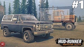 Spintier Mudrunner Caterpillar 257M Driving through in Offroad Test Map Mudrunner gameplay [upl. by Kragh]