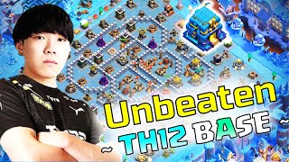 New Th12 war base  Unbeatable base with copy link Clash of clans [upl. by Ayvid]