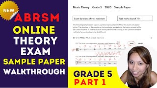 ABRSM Theory Online Exam 2021  Sample Exam Grade 5 Part 1 Walkthrough with Answers and Explanations [upl. by Sacks327]