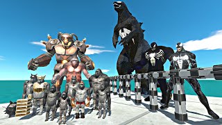 Mutant Primates Rescues Venom Godzilla Venom Evolution and Fight  Animal Revolt Battle Simulator [upl. by Neveda109]