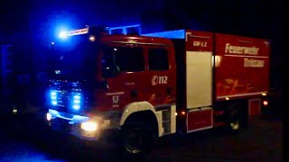 Schwerer VU amp viel Pressluft Feuerwehr Trittau rückt aus [upl. by Nnylcaj]