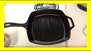 Lodge Ribbed Cast Iron Grill Pan Reviewed [upl. by Asik886]