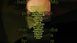 Panginoon salamat sa iyong pagmamahal at kapatawaran prayer music shorts [upl. by Efron]