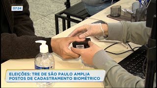 TRE de São Paulo amplia postos de cadastramento biométrico [upl. by Teador]