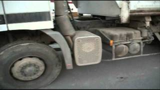 Mercedes 3331 Actros Tipper Lorry in Roscoff France 24 03 12 [upl. by Denney]