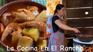 El Caldo De Camarón Más Sabroso y Rápido La Cocina En El Rancho [upl. by Viglione]