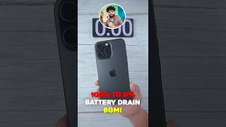 iPhone 16 Pro Max  BGMI 100 to 0 Battery Drain Test [upl. by Yellac]