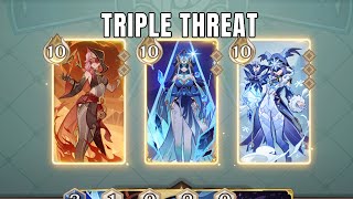 Triple Mages Triple Threat  Genshin TCG [upl. by Ecertak]