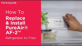 How to Replace amp Install PureAir AF2 Refrigerator Air Filter [upl. by Hearsh]