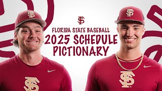 FSU Baseball Schedule Release  Pictionary Edition [upl. by Currey107]