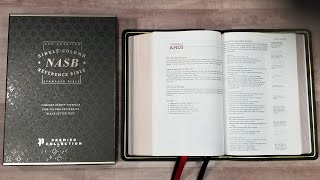 NASB Single Column Reference Bible Premier Collection Review [upl. by Lejeune]