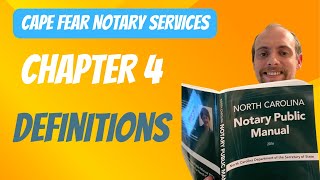 NC Notary Public Terms You Must Know Chapter 4 Review [upl. by Oninrutas]