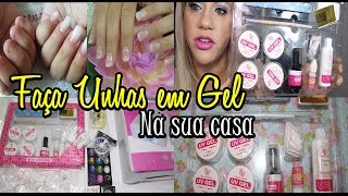 Faça unhas em gel em casa Super kit de unhas em Gel Recebidos da Pracy [upl. by Eatnuahs]