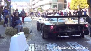 Maserati MC12 Corsa BURNOUTS ON PUBLIC ROAD  REVS [upl. by Netniuq238]