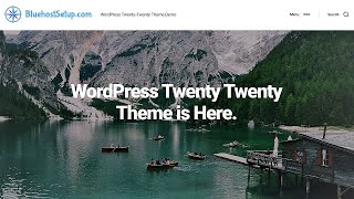 Twenty Twenty WordPress Theme Demo  2020 [upl. by Ticknor449]