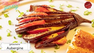 gebackene Aubergine perfekte BBQ  Grill  Beilage Antipasti Silkeswelt Rezeptesilkesewlt [upl. by Rehpotsirc]