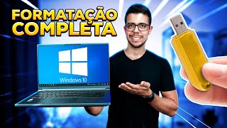 COMO FORMATAR COMPLETAMENTE O PC OU NOTEBOOK [upl. by Ozen]