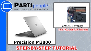 Dell Precision M3800 P31F001 CMOS Battery HowTo Video Tutorial [upl. by Mallen]