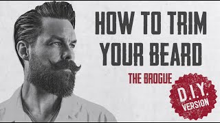 HOW TO TRIM YOUR BEARD AT HOME  with GQs Matty Conrad THE BROGUE DIY VERSION [upl. by Noisla645]