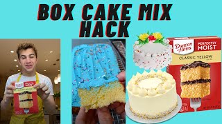 How to Make a Boxed Cake Mix Taste GOURMET EASY BAKING HACK [upl. by Norrehc]