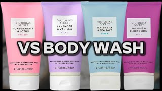 VICTORIAS SECRET NATURAL BEAUTY CREAM BODY WASH COLLECTION  BODYCARE HAUL  Only1Empo [upl. by Leahcimauhsoj]