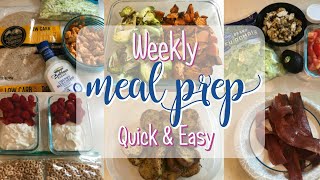 Weekly Meal Prep  Lemon Herb Salad Hawaiian BBQ Chicken  more [upl. by Akemak]