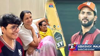 Abhishek ke ECL match par family reaction [upl. by Ylnevaeh]