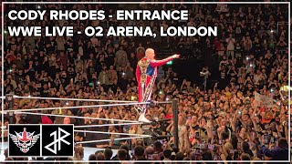 Cody Rhodes Entrance  WWE Live at the O2 Arena London [upl. by Elisabet633]