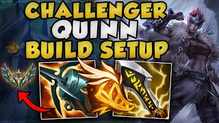 RANK 1 QUINN PLAYS THE STRONGEST BUILD SETUP OF SEASON 13 CHALLENGER MASSACRE  League of LEgends [upl. by Onairot]