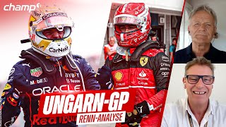 F1  UngarnGP RennAnalyse  VER holt Sieg von P10  WM für Ferrari nun endgültig gelaufen [upl. by Ardnuahs568]