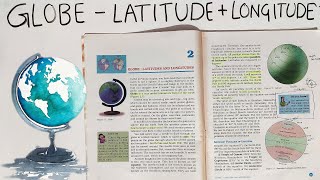 Globe Latitude and Longitude Explained  NCERT Class 6 Chapter 2  Geography [upl. by Ydnik]