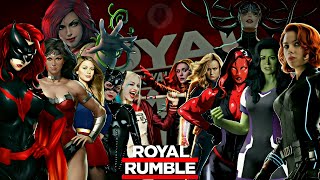 Marvel amp DC Women’s Royal Rumble Match  WWE 2K24 Gameplay [upl. by Yevrah]