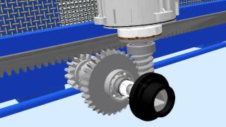 Declutching of a sliding gate operator [upl. by Dante]