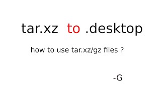 How to install targz extentioned file in linux  targz to desktop [upl. by Lizzy]