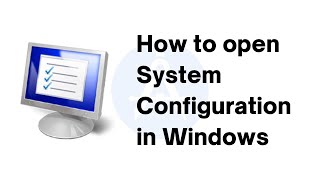 How to open System Configuration in Windows msconfig shorts [upl. by Rutger]