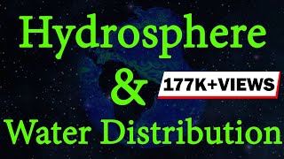 What is Hydrosphere  Water Distribution  Environmental Science  Letstute [upl. by Talanta]