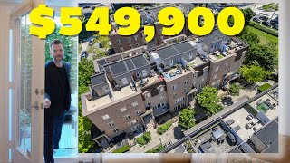 Tour a 549900 Townhouse in Toronto’s Liberty Village [upl. by Anrahc]