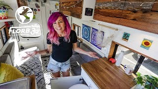 YOUNG WOMAN Starts Full time VAN LIFE [upl. by Adore]