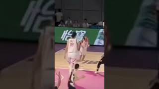 张子宇 中国与南韩 挺进决 34分16板5助 China Tallest basketball player to finals [upl. by Amaj]